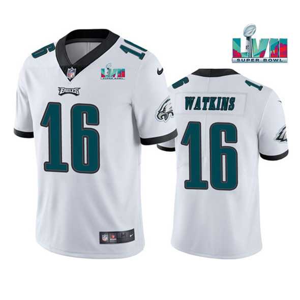 Men & Women & Youth Philadelphia Eagles #16 Quez Watkins White Super Bowl LVII Vapor Untouchable Limited Stitched Jersey->philadelphia eagles->NFL Jersey
